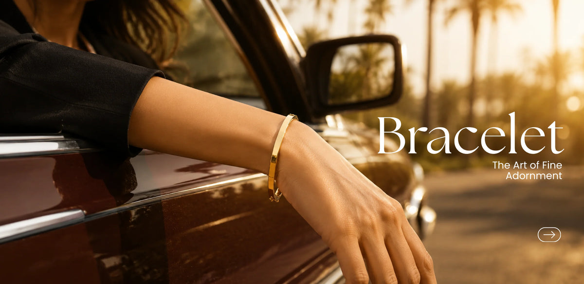 9K gold bracelets collection fluid stackable lightweight fine gold | Nayore