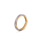 9K gold Evara ring modern minimalist lightweight for women India | Nayore