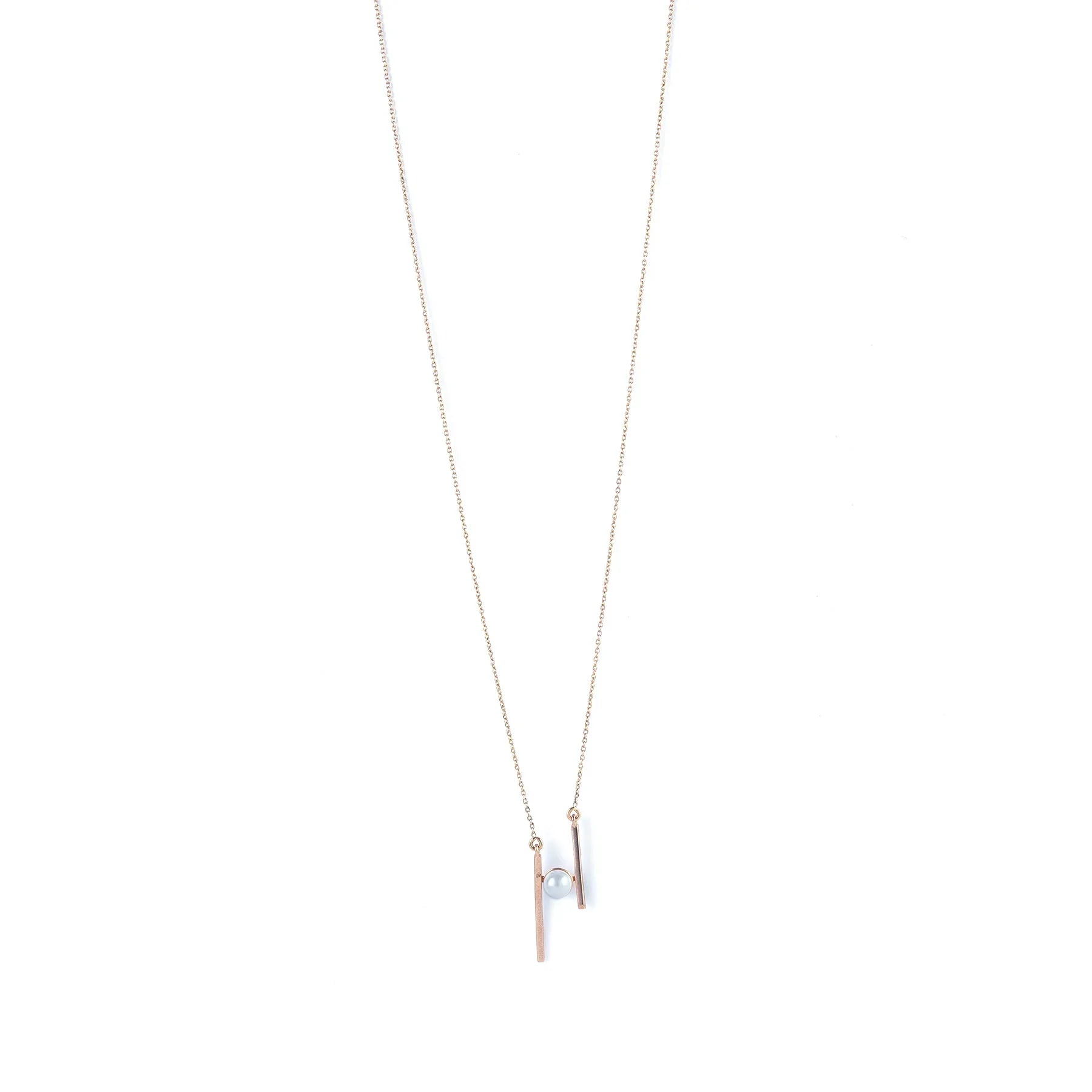 9K gold Elyon necklace pendant lightweight elegant for women India | Nayore