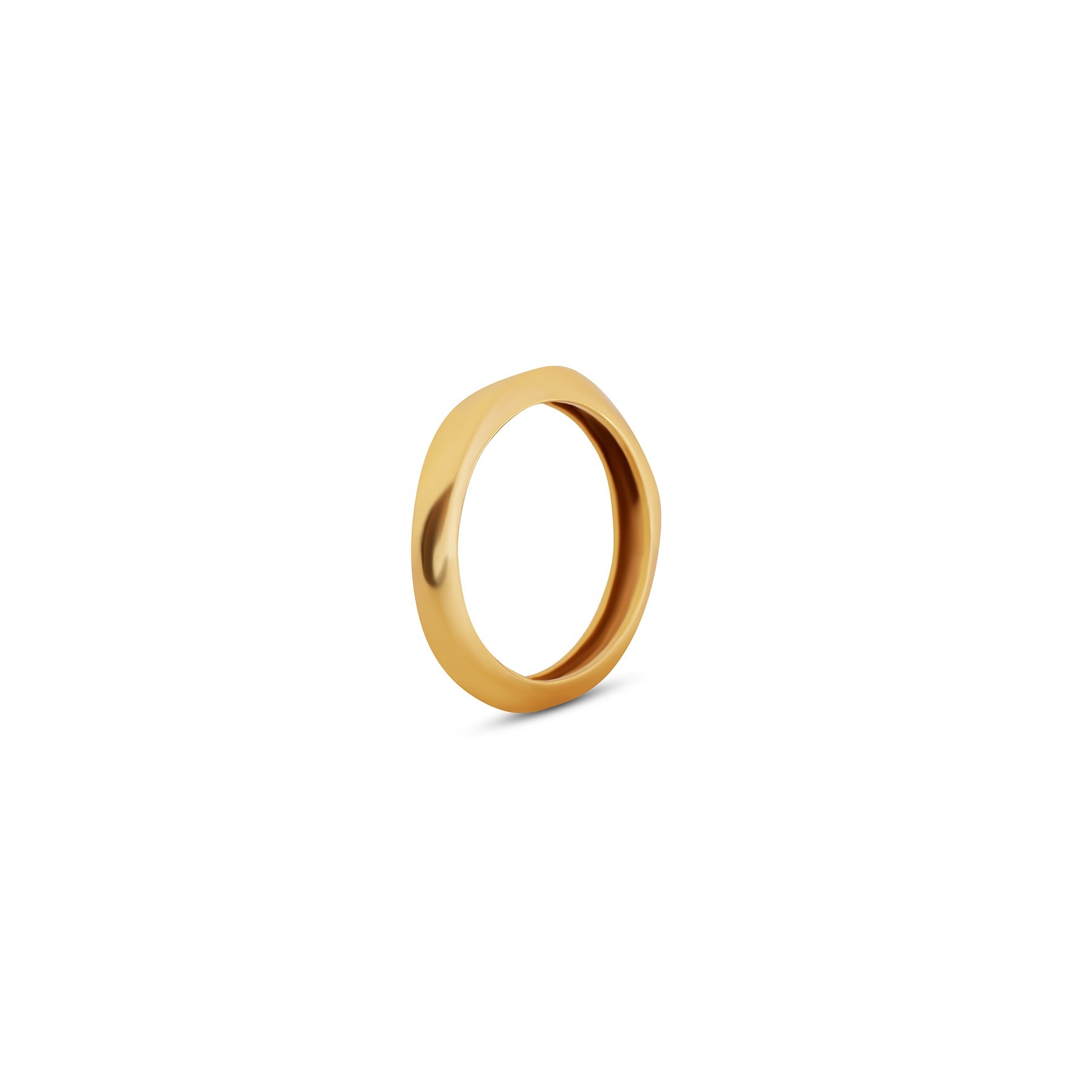 9K gold Orin ring classic minimal lightweight for women India | Nayore