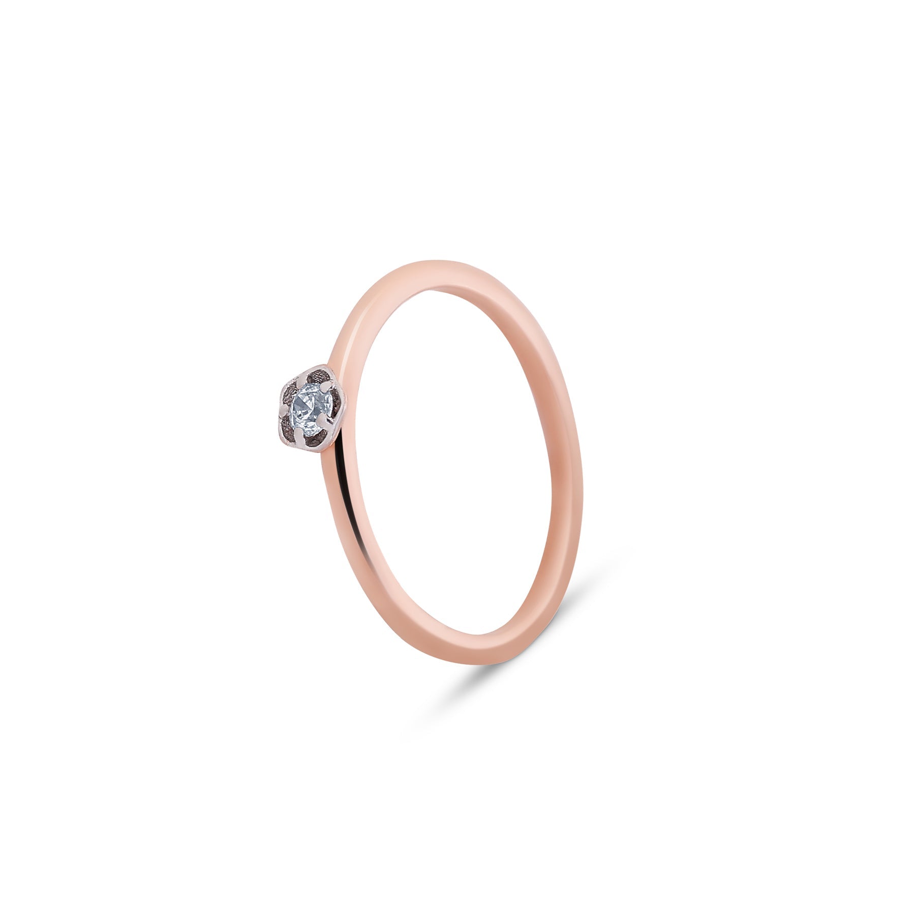 9K gold Sere ring serene lightweight everyday for women India | Nayore