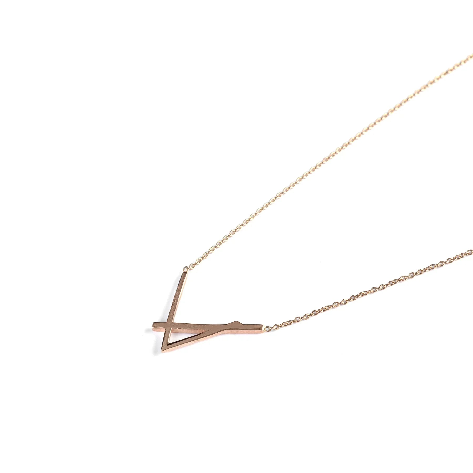 9K gold Vectra necklace geometric lightweight for women India | Nayore