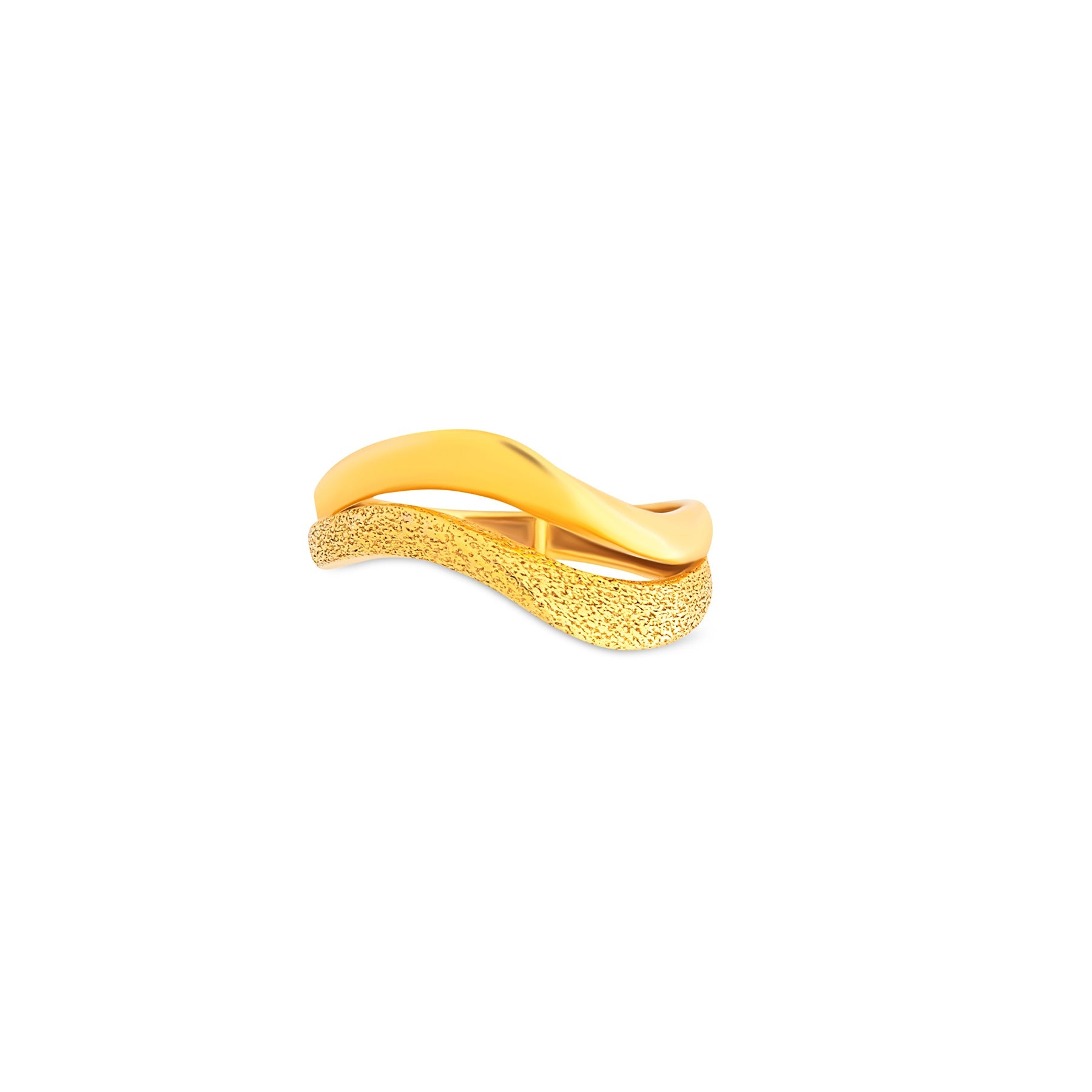 9K gold Tave ring fluid lightweight fine gold for women India | Nayore