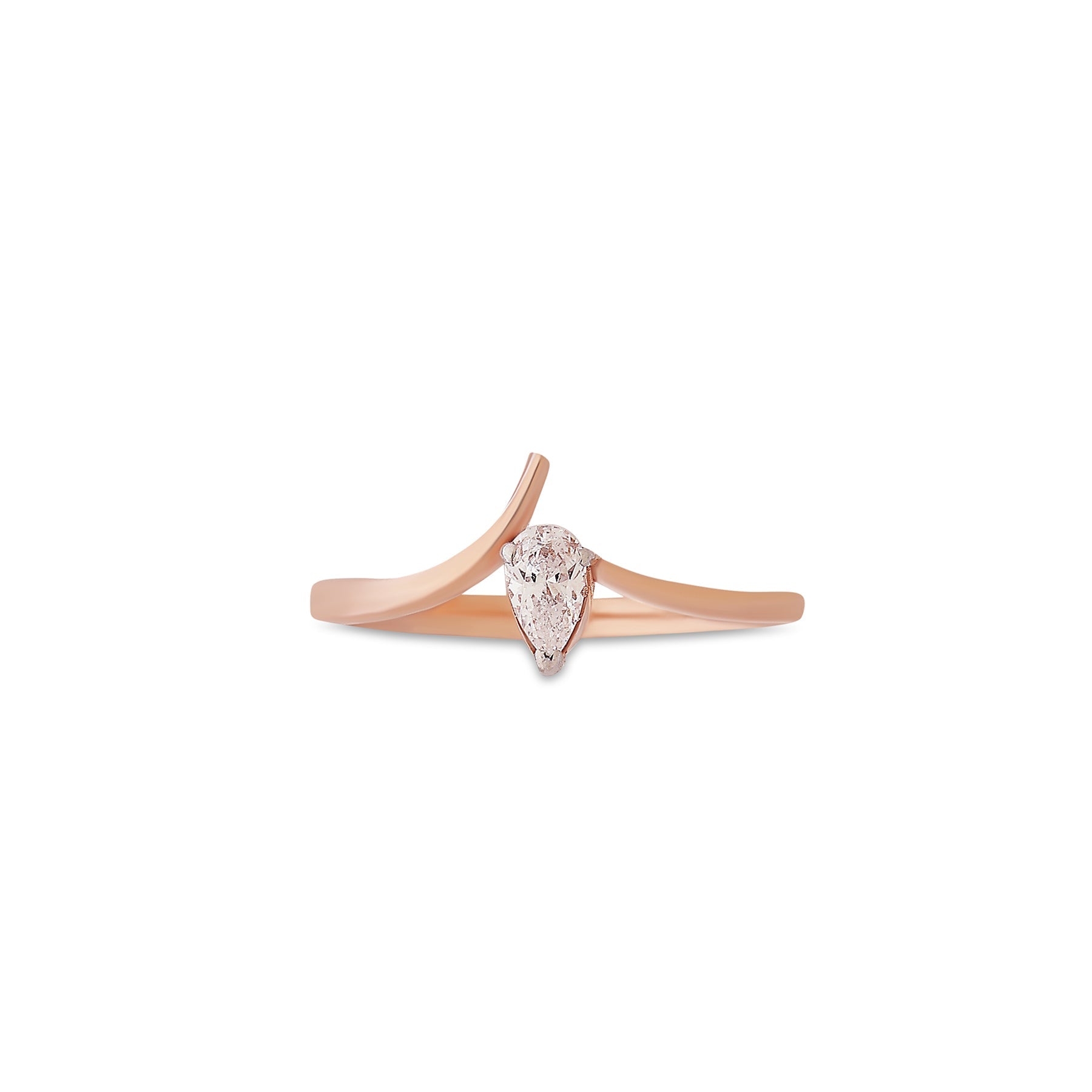 9K gold Aven ring minimal stackable lightweight for women India | Nayore