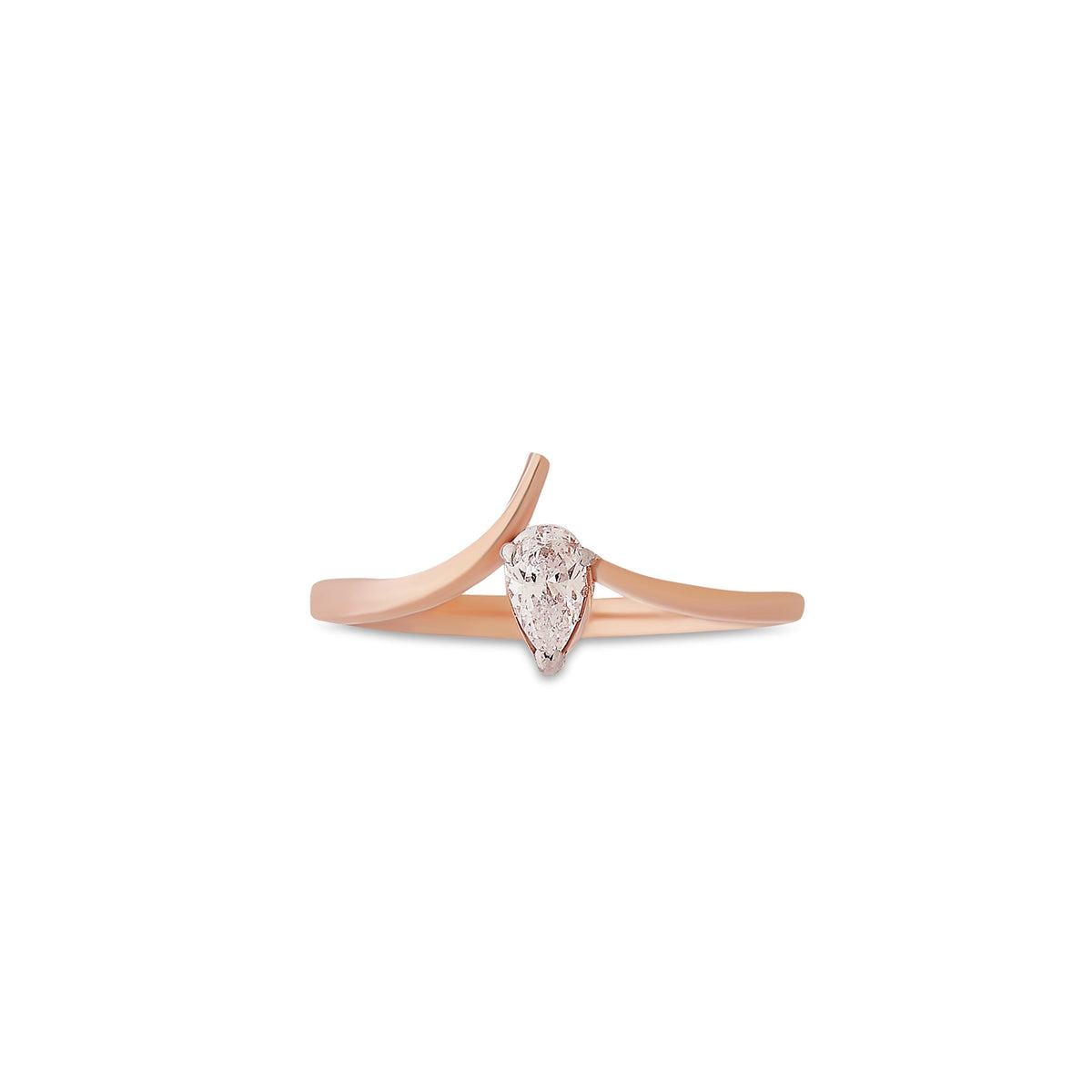9K gold Aven ring minimal stackable lightweight for women India | Nayore