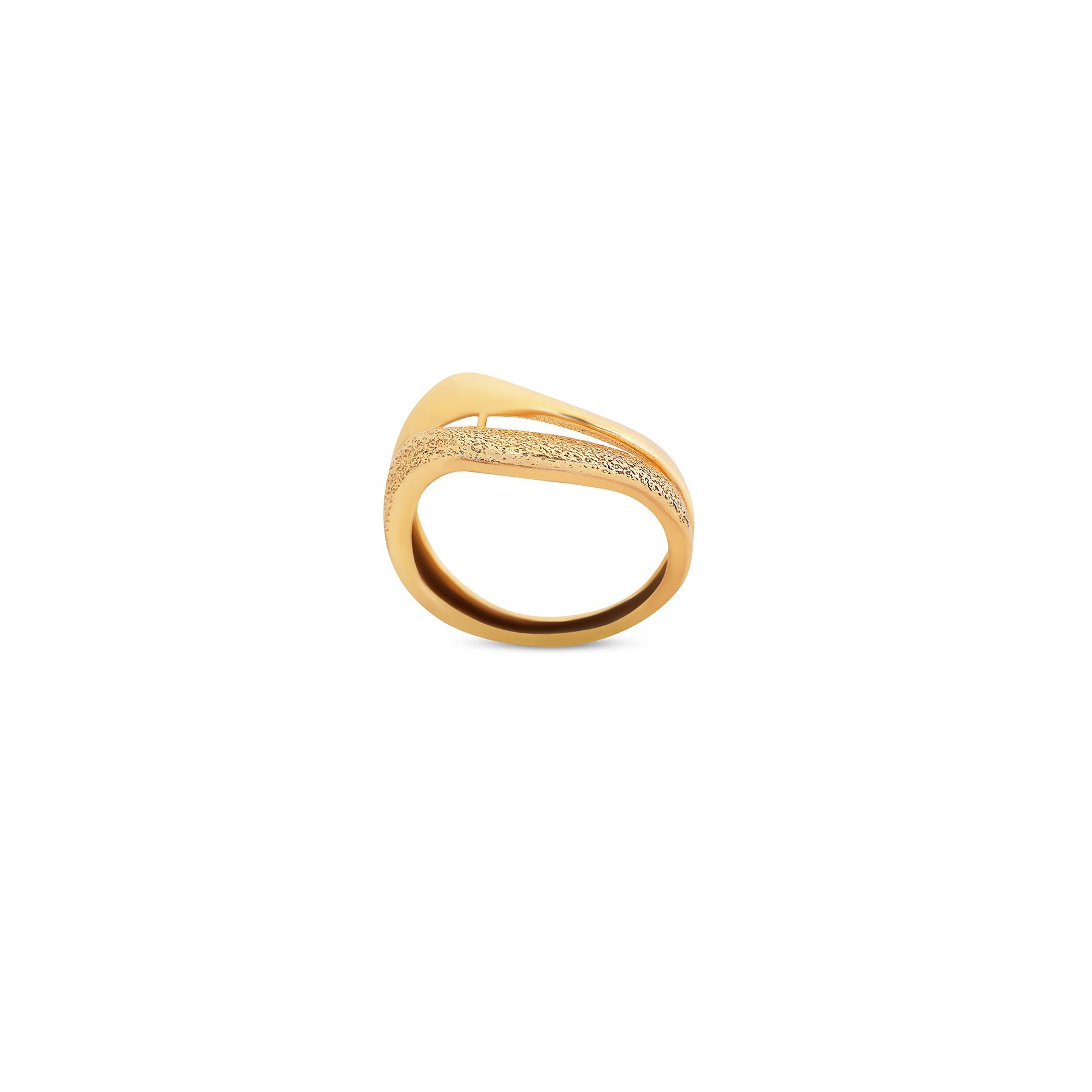 9K gold Tave ring fluid lightweight fine gold for women India | Nayore