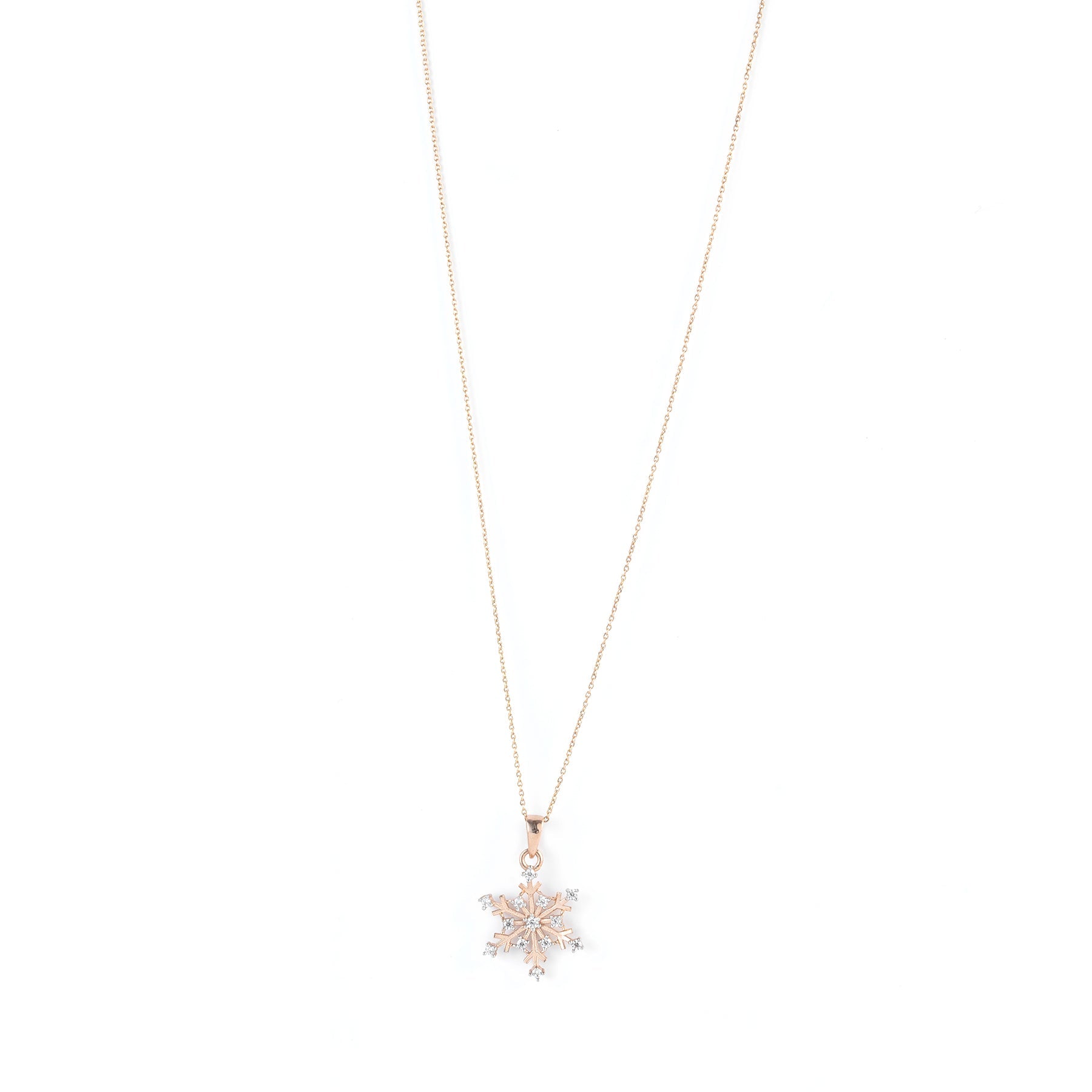 9K gold Nivra necklace minimal lightweight for women India | Nayore