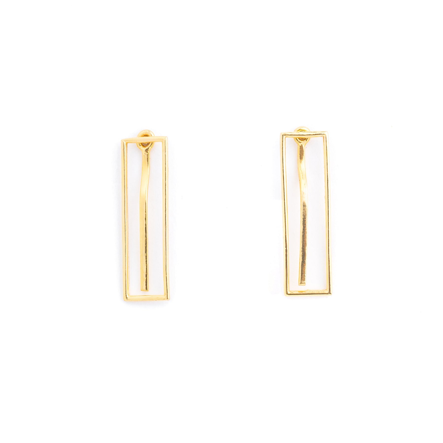 9K gold Orvane earrings modern studs lightweight for women India | Nayore
