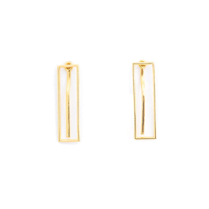 9K gold Orvane earrings modern studs lightweight for women India | Nayore