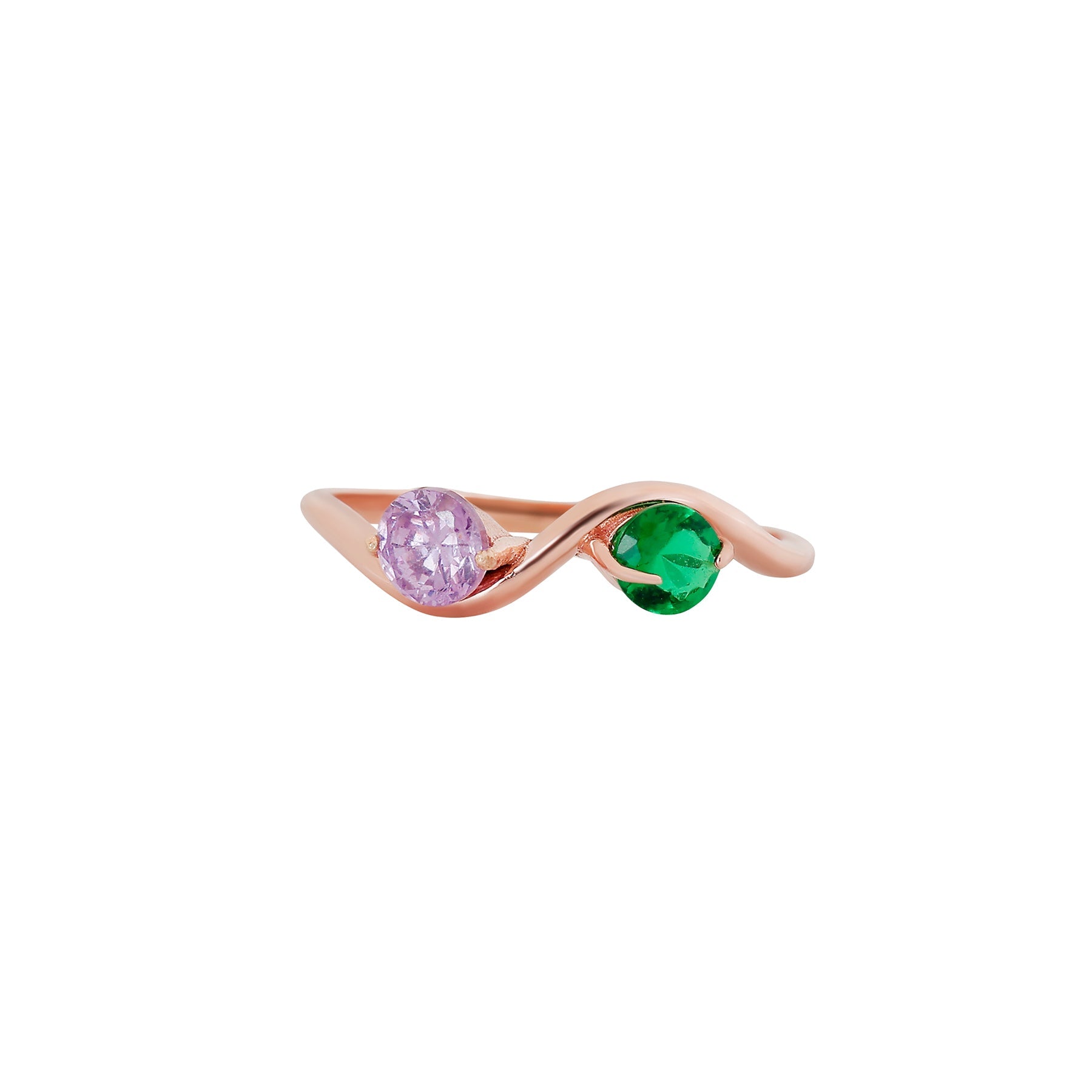 9K gold Zyelle ring elegant lightweight for women India | Nayore