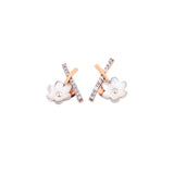 9K gold Carreau earrings minimalist square studs lightweight for women India | Nayore