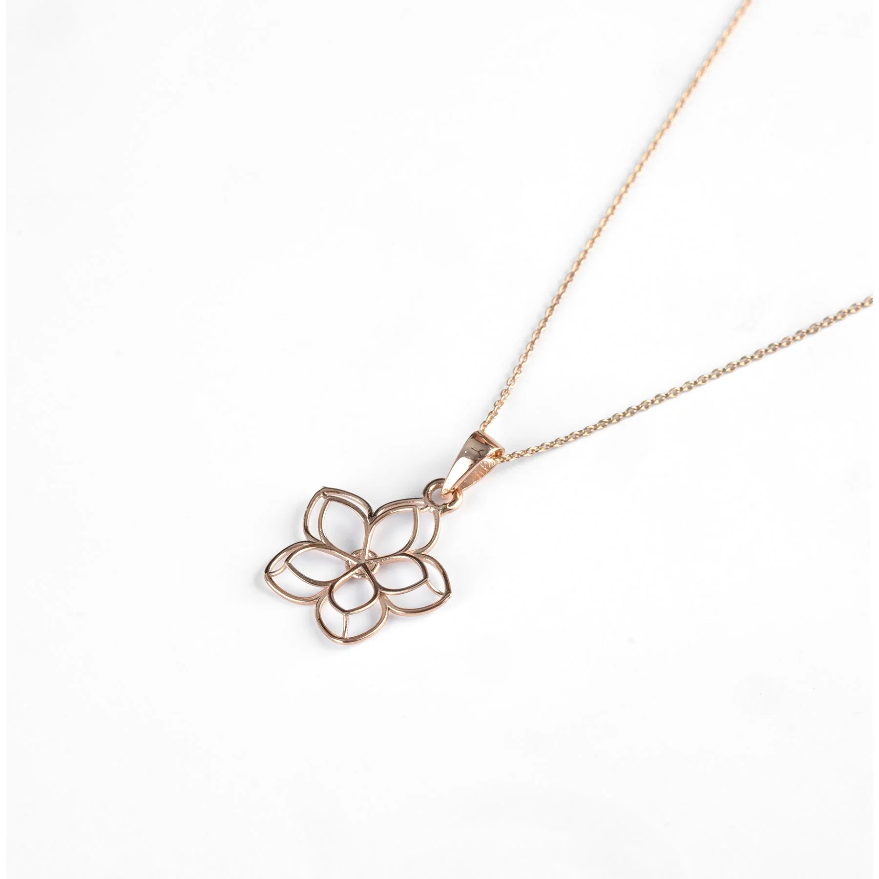 9K gold Fleurea necklace floral inspired lightweight for women India | Nayore