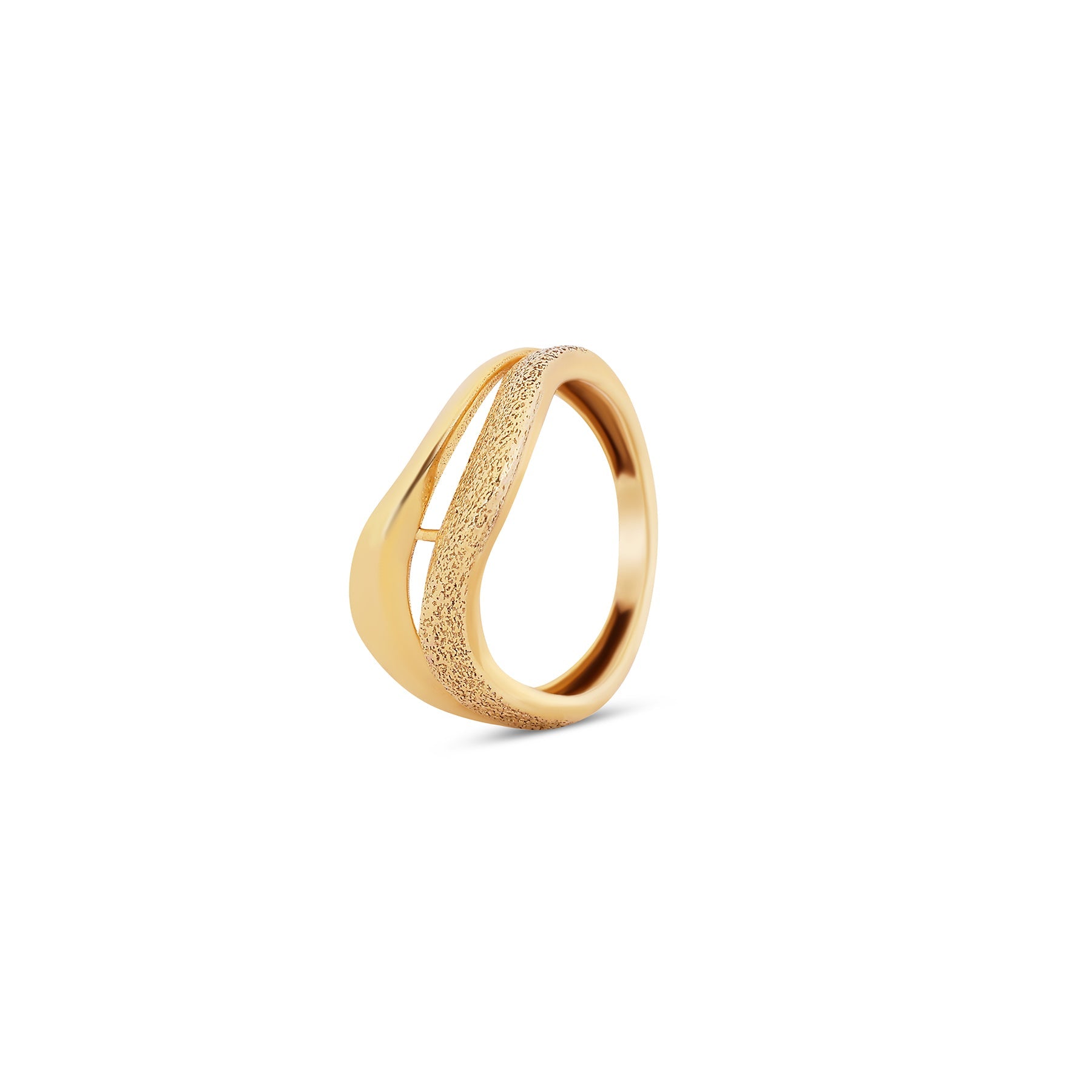 9K gold Tave ring fluid lightweight fine gold for women India | Nayore