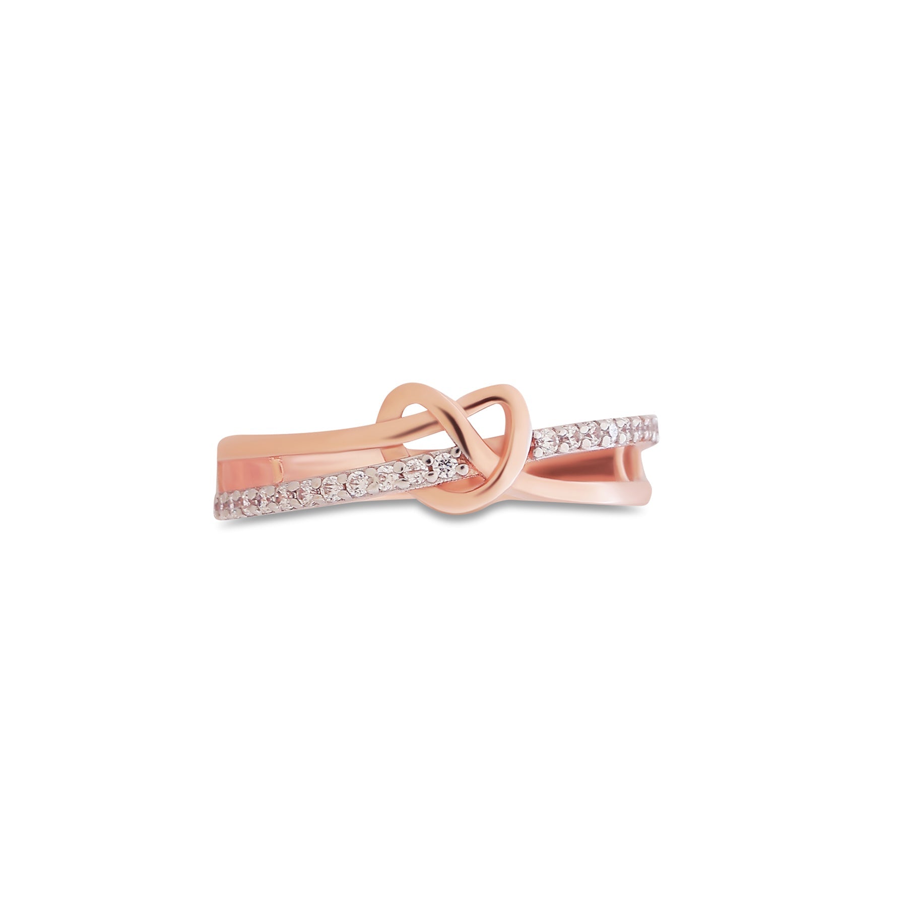 9K gold Liora ring delicate stackable lightweight for women India | Nayore