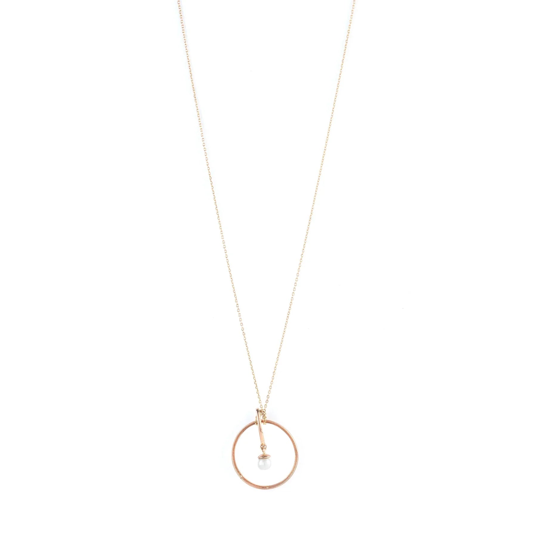 9K gold Oria necklace classic pendant lightweight for women India | Nayore