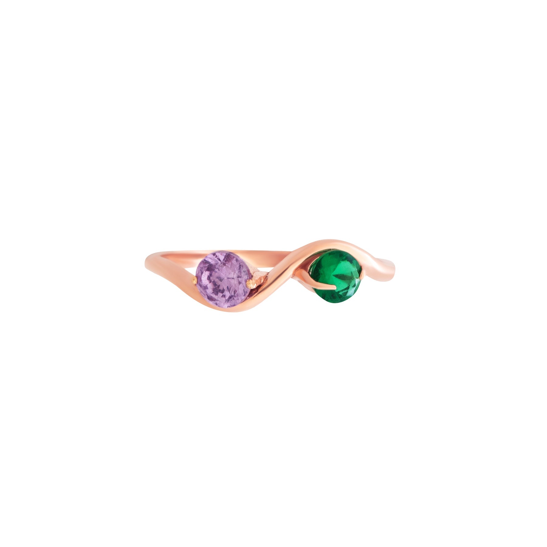 9K gold Zyelle ring elegant lightweight for women India | Nayore