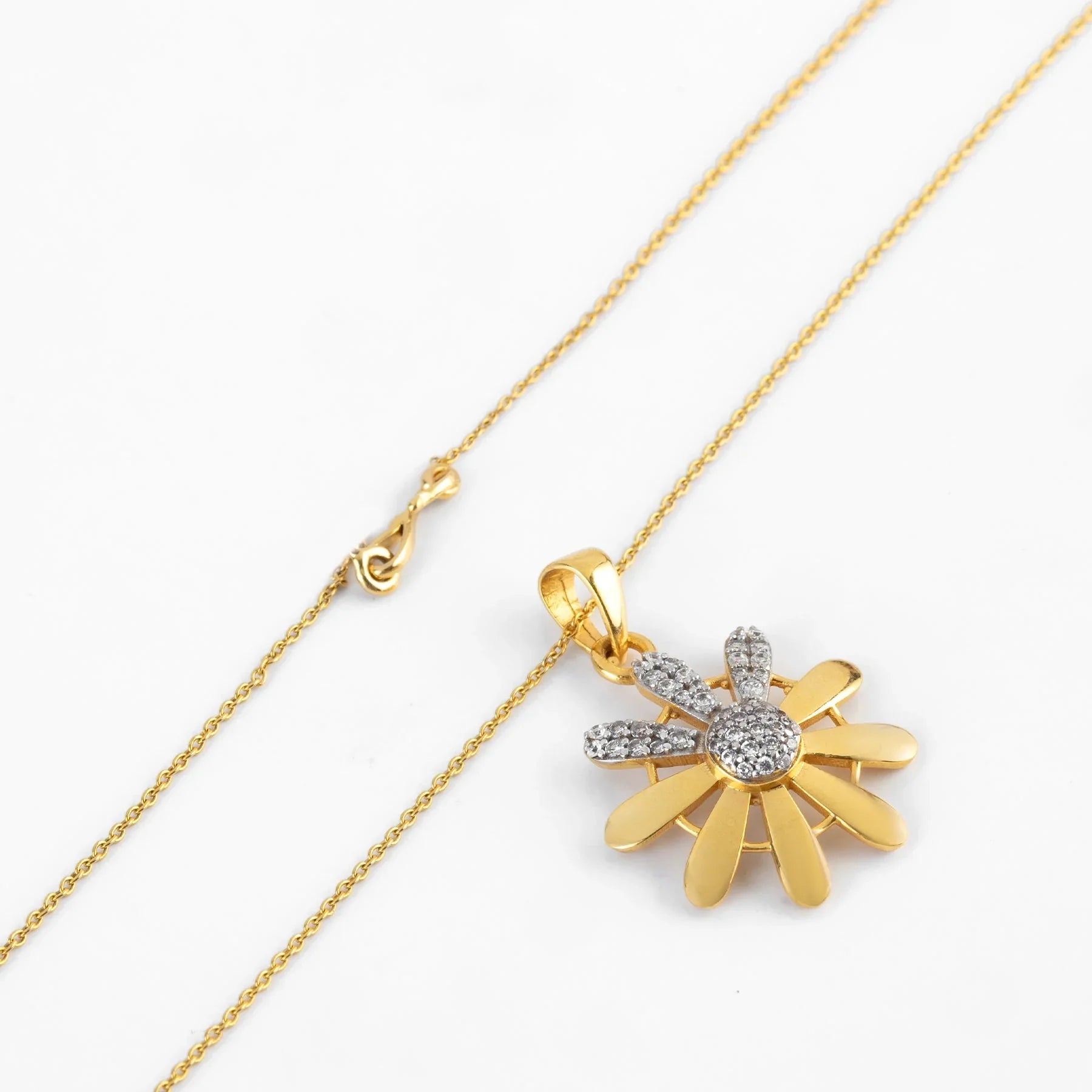 9K gold Solis necklace sun-inspired lightweight for women India | Nayore