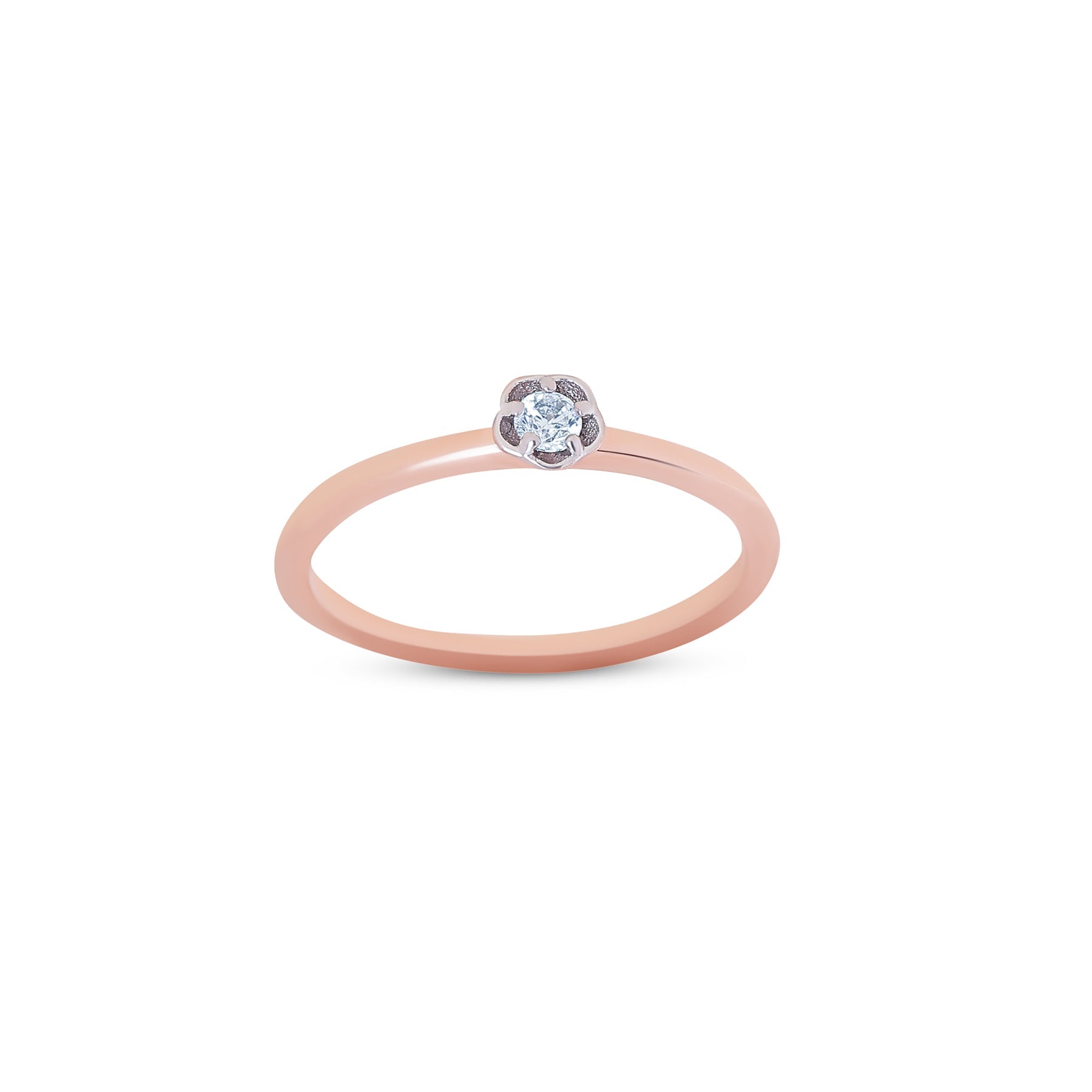 9K gold Sere ring serene lightweight everyday for women India | Nayore