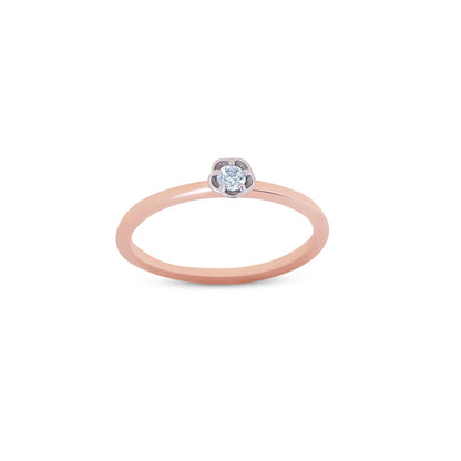 9K gold Sere ring serene lightweight everyday for women India | Nayore