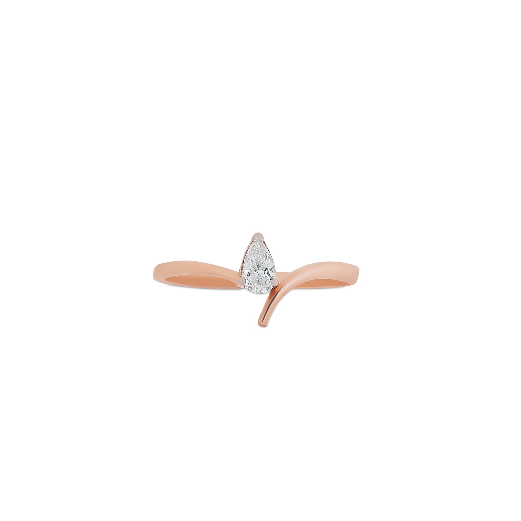 9K gold Aven ring minimal stackable lightweight for women India | Nayore
