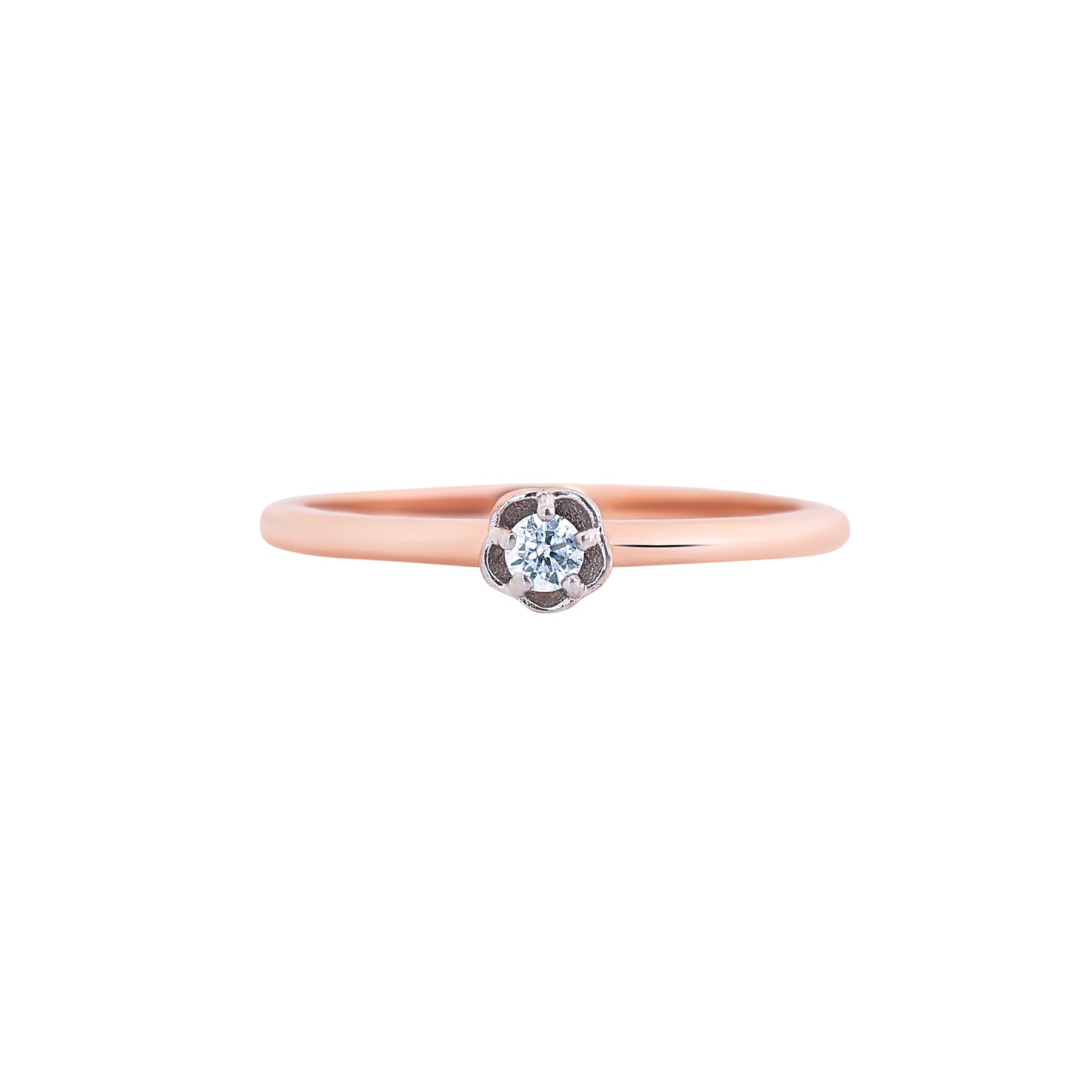 9K gold Sere ring serene lightweight everyday for women India | Nayore