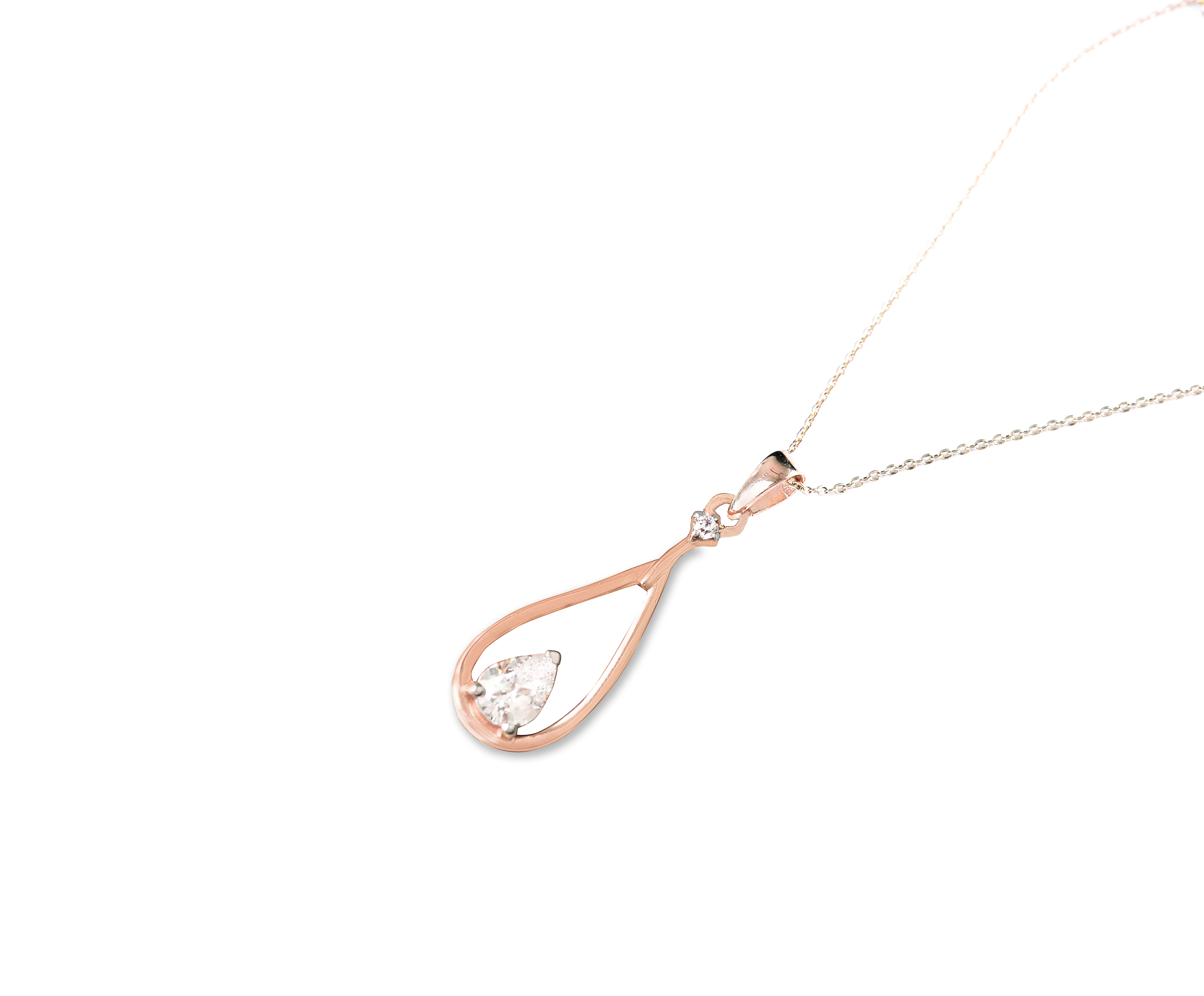 9K gold Aurelle necklace layered lightweight daily wear for women India | Nayore